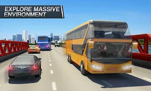 Coach Bus Simulator - City Bus Driving School Test Screenshot 0