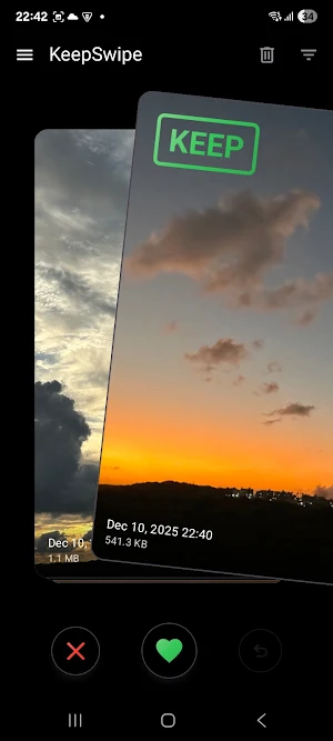 KeepSwipe: Photo Cleaner Screenshot 3