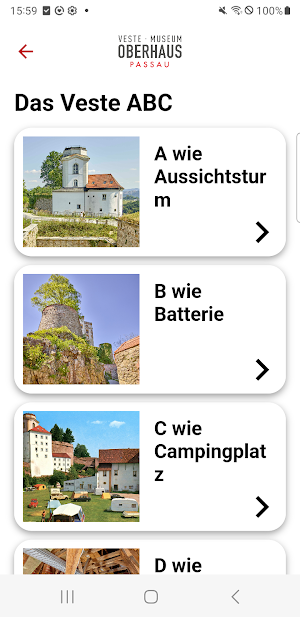 Veste Oberhaus App Screenshot 2