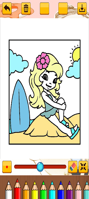 Coloring Girls Screenshot 3