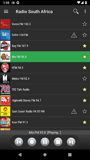 RADIO SOUTH AFRICA Screenshot 1