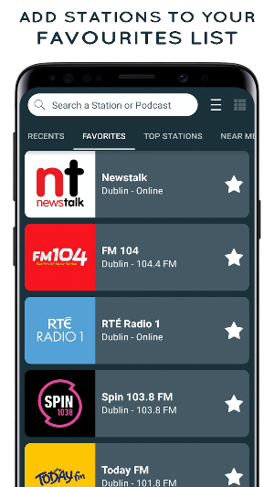 Radio Ireland - FM Radio and Internet Radio Screenshot 2