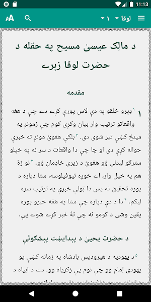 Pashto Bible - کتاب مقدس پښتو یوسفزی Screenshot 0