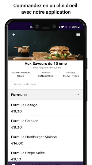 Aux Saveurs du 15 ème Screenshot 1