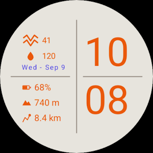 LetterPress-IOV Watch Face Screenshot 1