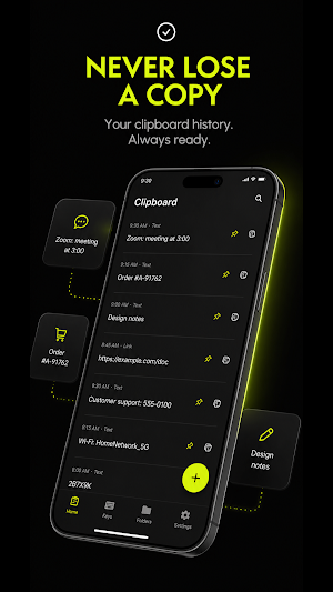 Offline clipboard text manager Screenshot 0