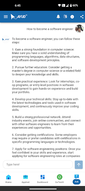 Ayud Career Booster Screenshot 2