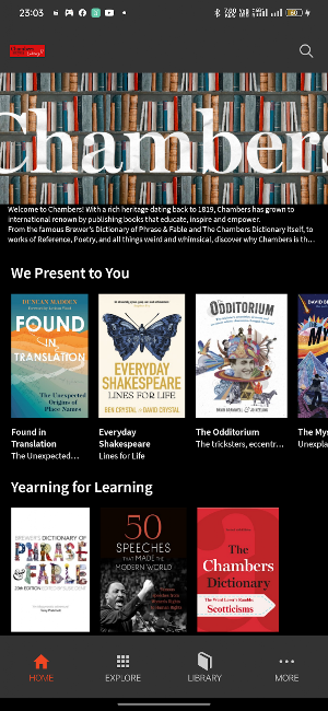 Chambers Library Screenshot 1
