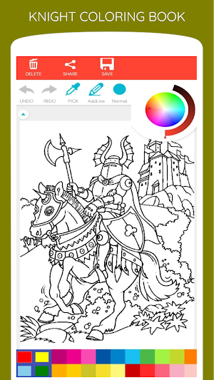 Brave Knight Coloring Book Screenshot 0