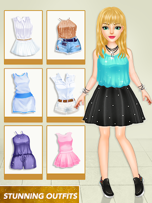College Girl Dress Up Makeover: Fashion Game Screenshot 2