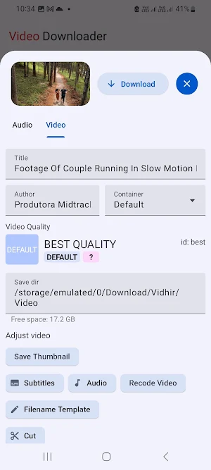 All Video Downloader HD App Screenshot 1