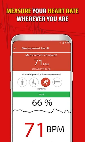 Heart Rate Monitor Pulse Checker:  BPM Tracker Screenshot 2