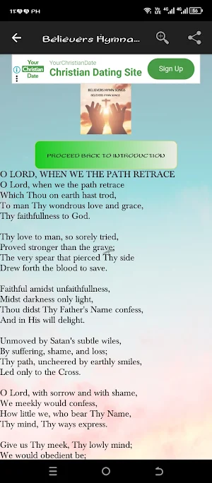 Believers Hymnal Songs Screenshot 3