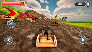 Ancient Oasis: Cart Clash Game Screenshot 3