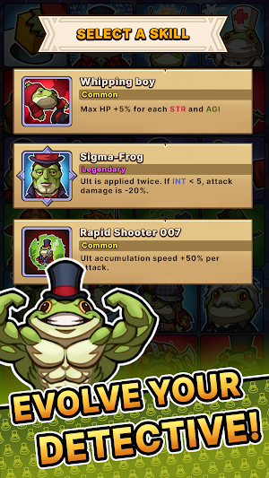 DetecToad: Detective Idle RPG Screenshot 2