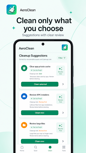 AeroClean Screenshot 2