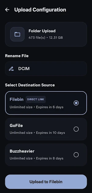 AnySend: Online File Transfer Screenshot 1