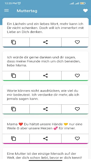 muttertag SMS 2022 Screenshot 0