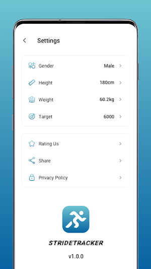 StrideTracker - Pedometer Screenshot 1