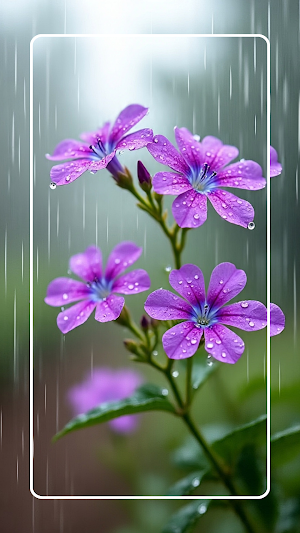 Plumbago Flower Wallpaper Screenshot 1