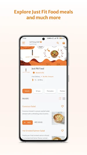 Just Fit Food Screenshot 1