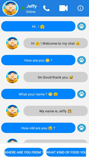 Jeffy Video Call & Chat Simulator Prank Screenshot 1
