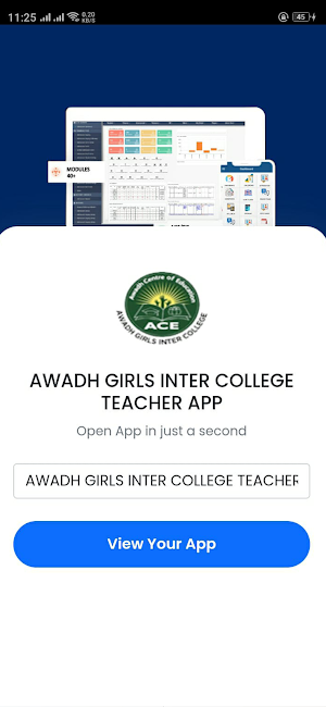 AWADH GIRLS COLLEGE TEACHERAPP Screenshot 0