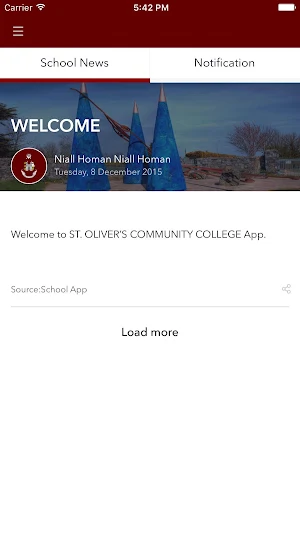 St.Oliver's College Screenshot 2