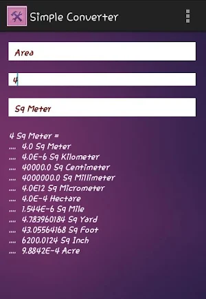 Simple Unit Converter Screenshot 0