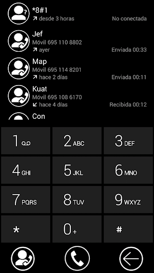 THEME METRO BLACK EXDIALER Screenshot 0