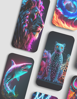 Neon Animals Wallpapers Screenshot 3