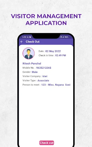 Visitor Management System Screenshot 1