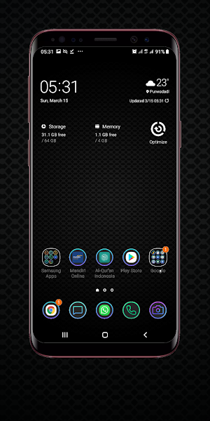 Solid Black Wallpaper Screenshot 0