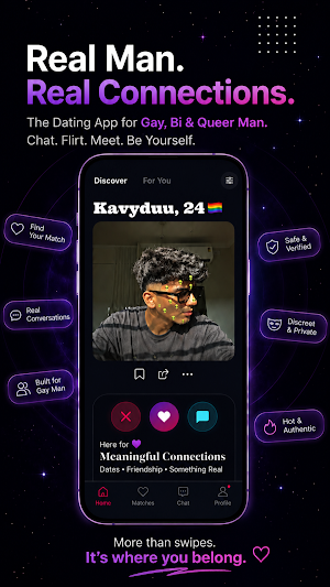 BroMeet: Gay Dating & Chat Screenshot 1