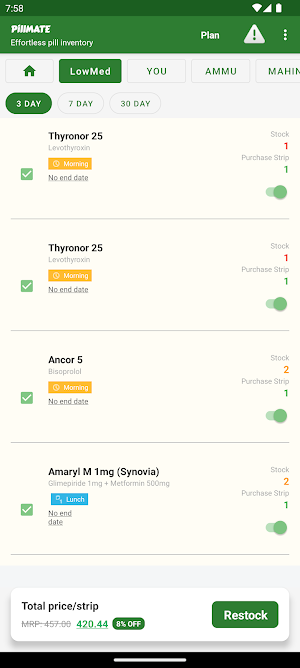 PillMATE - Family Med Tracker Screenshot 1