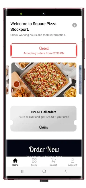 Square Pizza Stockport Screenshot 0