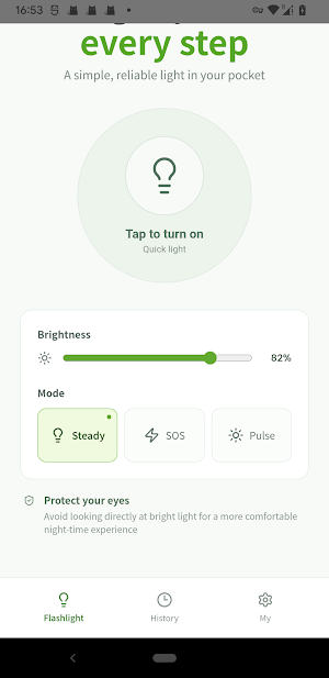 ClearBeam Flashlight Screenshot 1