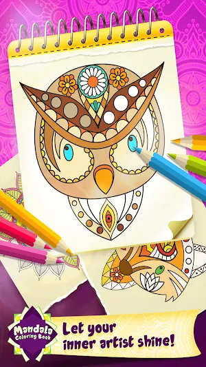 Relaxing Colouring Pages Screenshot 1