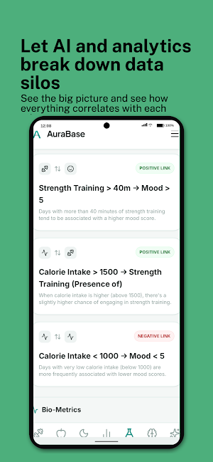 AuraBase: Fitness & Diet Lab Screenshot 3
