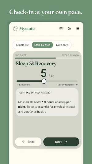 Mystate: Track your well-being Screenshot 1
