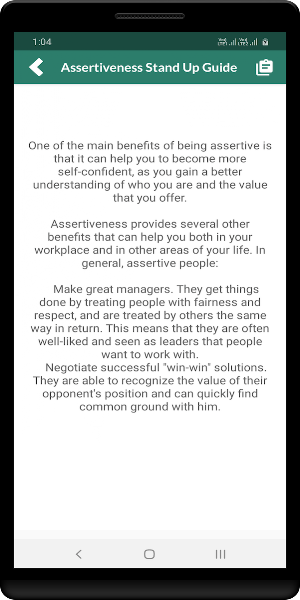 Assertiveness Stand Up Guide Screenshot 3
