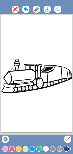 Train Coloring Book Screenshot 2