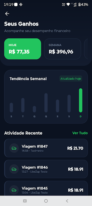UbeZap Motorista Screenshot 3