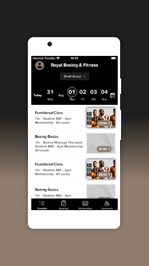 RoyalFit Palm Screenshot 1