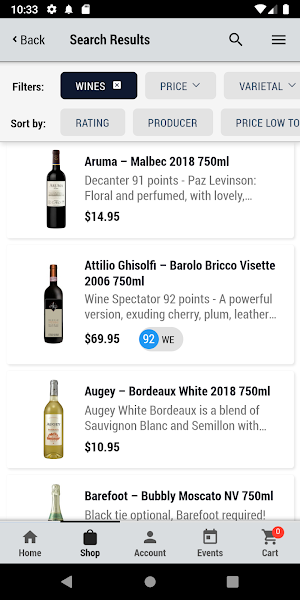 Virginia Philip Wine, Spirits & Academy Screenshot 0
