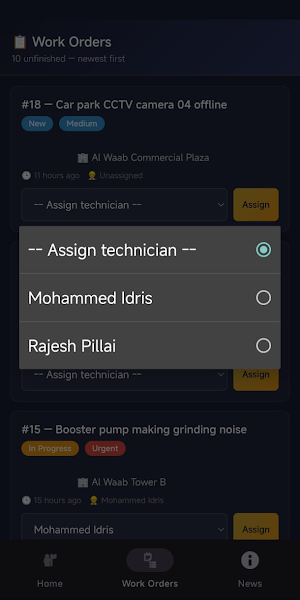 FMS – Facility Management Screenshot 0