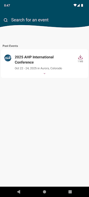 AHP Events Screenshot 1
