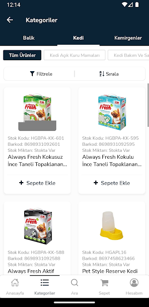 Hepgün Pet Market Screenshot 2