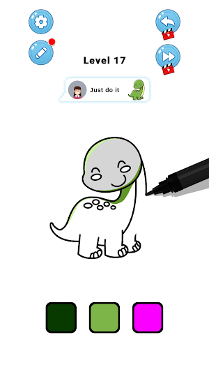 Dino Coloring: Dinosaur Kong Screenshot 3
