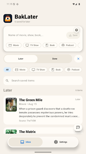 BakLater Screenshot 1
